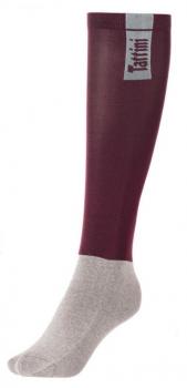 Tattini; Tubular Socks - burgundy/grau