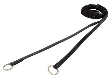 BR; Gurtzügel mit Ring - schwarz/silber
