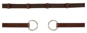 Preview: BR; Gurtzügel mit Ring - oak/silber