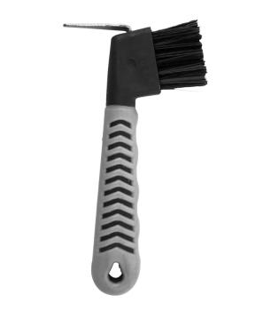 Waldhausen; Grippy Hoof Pick Brush - schwarz/grau