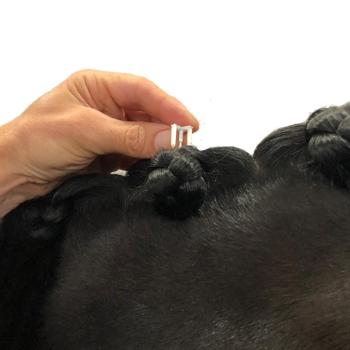 Preview: Einflechthilfe Quick Knot Deluxe - XL - weiss