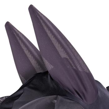 Preview: Shires; Pro Stretch Fliegenmaske - schwarz
