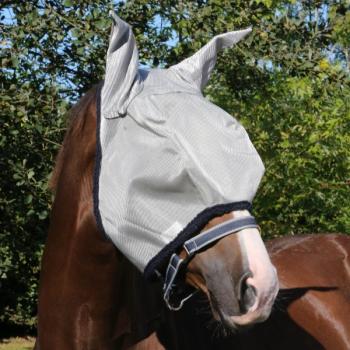 Horseware; AMIGO Fly Mask - silber/navy