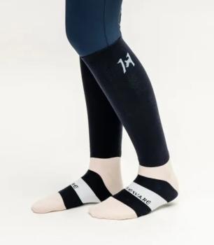 Horseware; Newmarket Athletix Socks - navy stripe