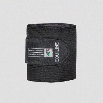 Equiline; elastische Arbeitsbandagen Fleece - schwarz