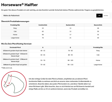 Horseware; Signature Competition Halfter - braun / blue haze