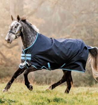 Horseware; AMIGO Bravo 12 Original Lite 100g - navy/türkis