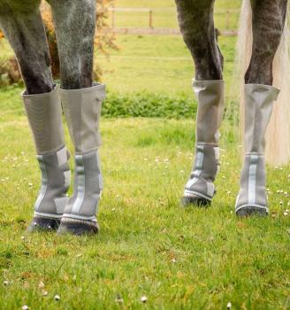 Horseware; Rambo Tech-Fit Flyboot - silver