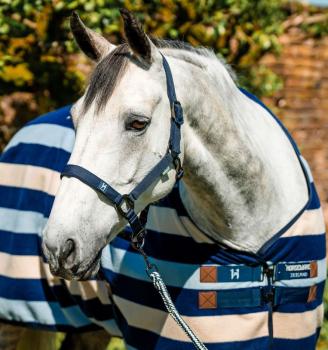 Horseware; Newmarket Halfter & Führstrick - witney navy
