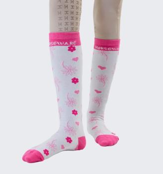 Horseware; Kinder - Reitsocken Socken - pink