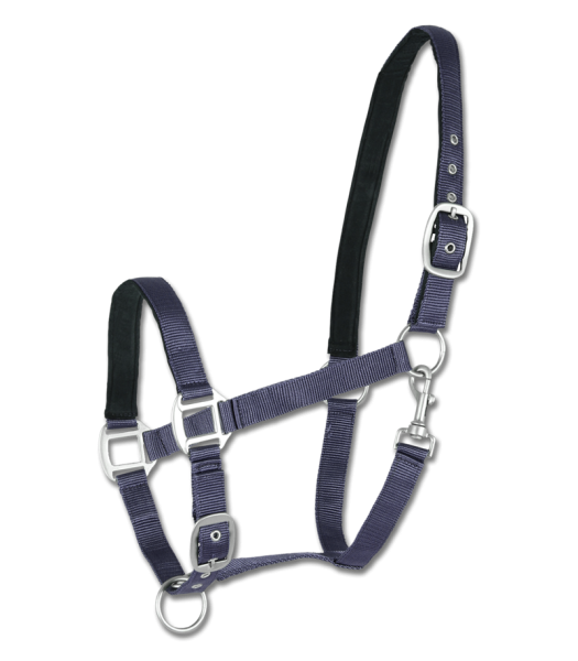 Waldhausen; Perlonhalfter Satin - blau