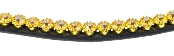 Meralino Stirnband Premium Crystal - gold