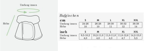 EQuest; Hufglocke Neopren - schwarz