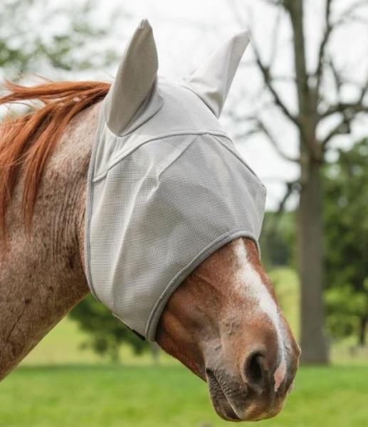 Weaver; Fly Mask - grau/blau