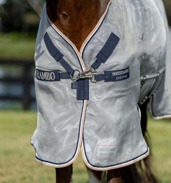 Horseware; RAMBO Protector - silver/navy