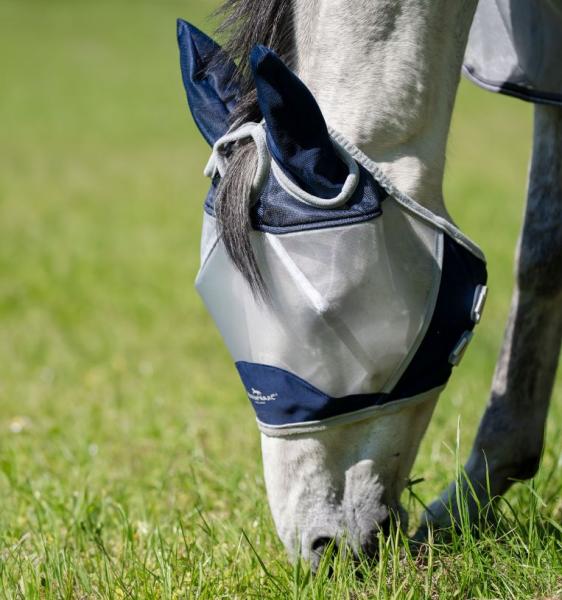 Horseware; Shield Flymask - navy/silber