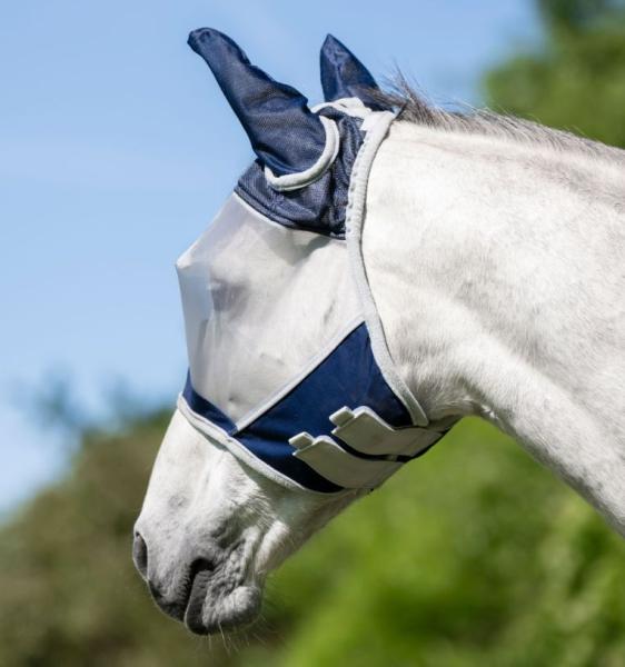 Horseware; Shield Flymask - navy/silber