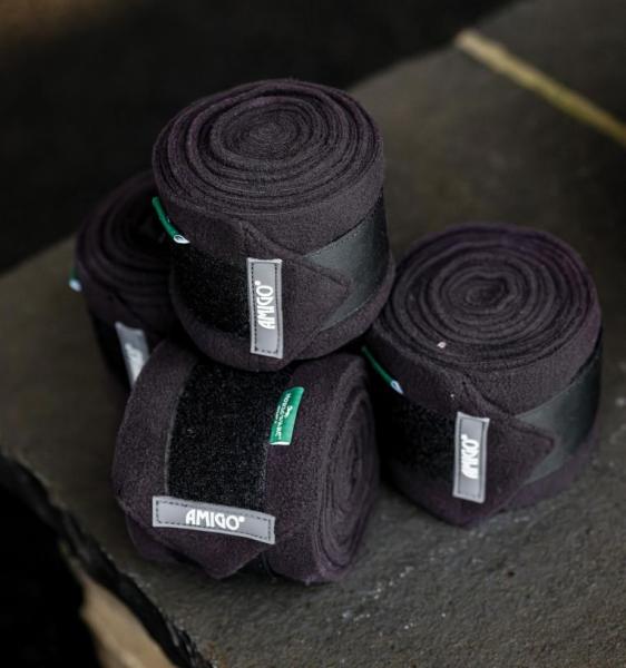 Horseware; Amigo Fleece Bandagen - schwarz