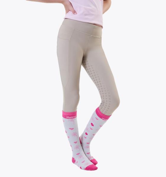 Horseware; Kids Riding Tights - beige