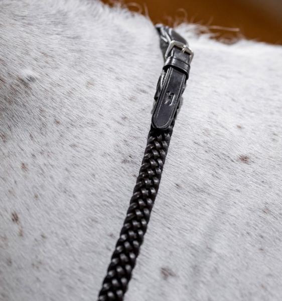 Horseware; Geflochtene Lederzügel - braun